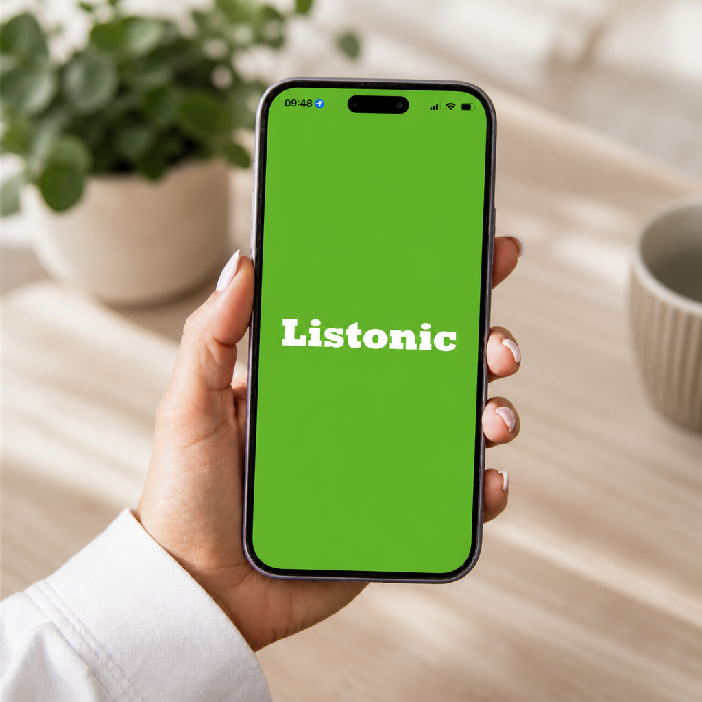 Listonic app on a smartphone